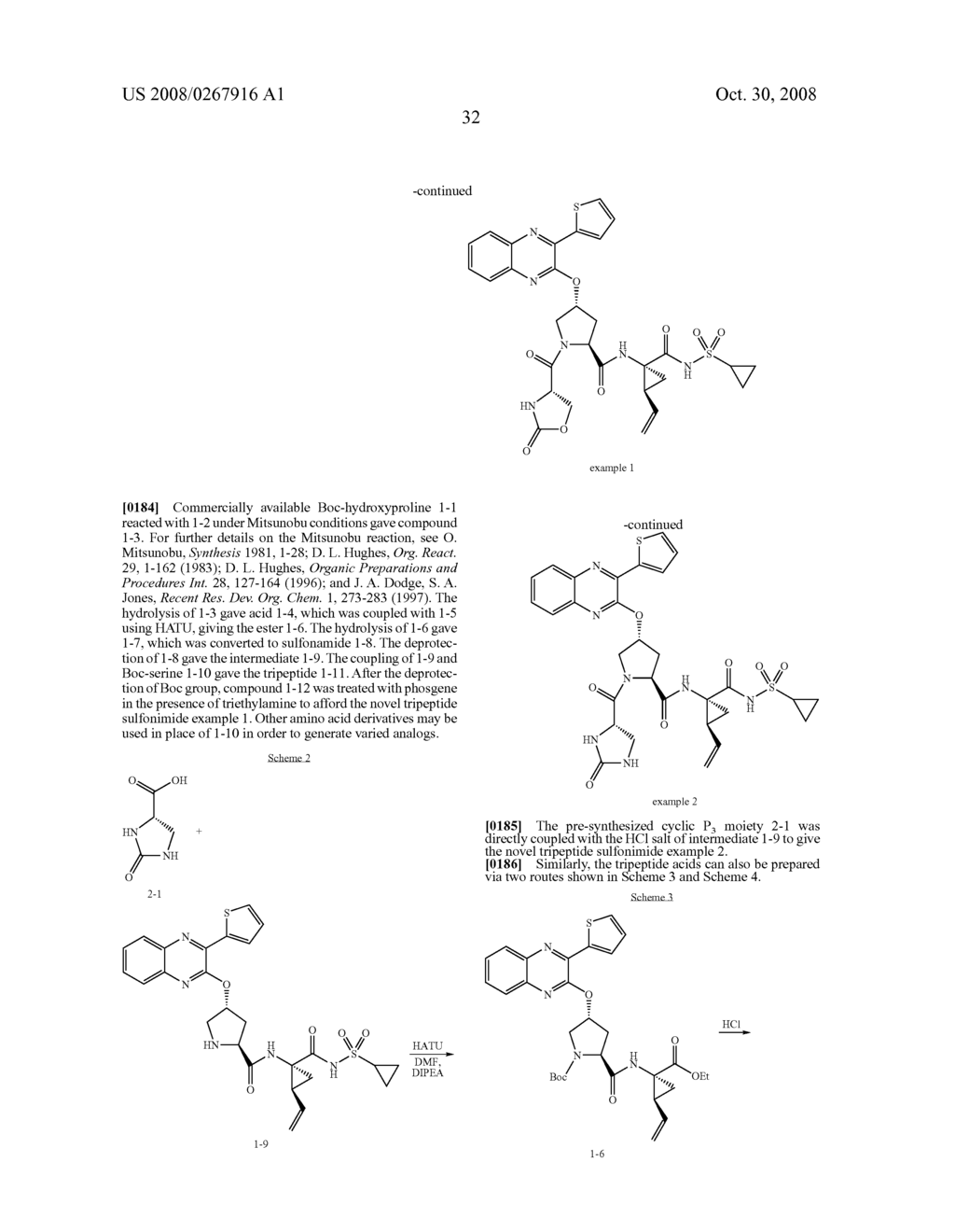 CYCLIC P3 TRIPEPTIDE HEPATITIS C SERINE PROTEASE INHIBITORS - diagram, schematic, and image 33