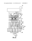 Locking Structure for Molded Parts in a Molding Machine diagram and image