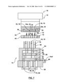 Locking Structure for Molded Parts in a Molding Machine diagram and image