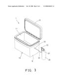 Container having coolant reservoir diagram and image