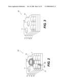 One-way vision display panels with retention layer diagram and image