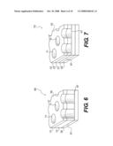 One-way vision display panels with retention layer diagram and image