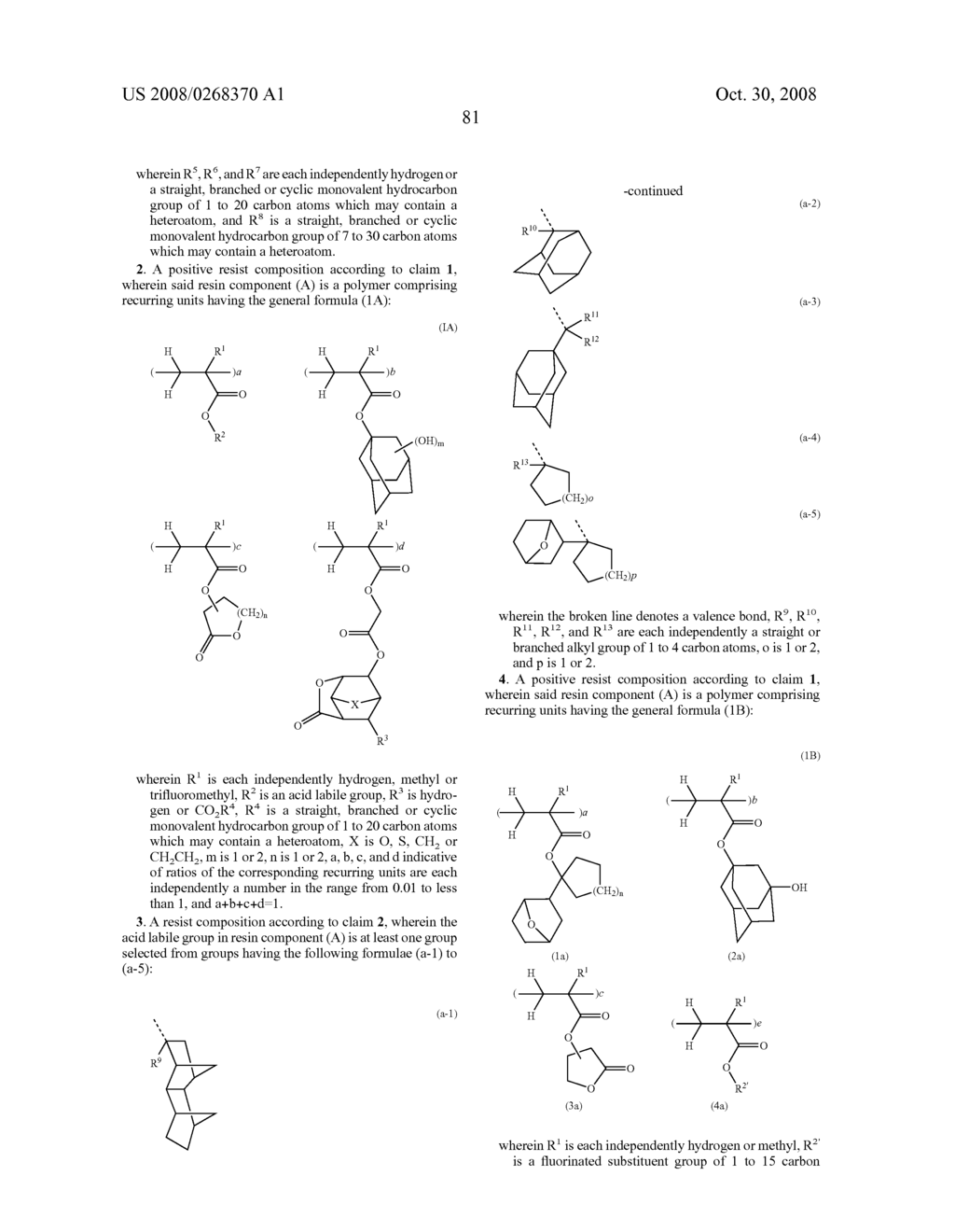 Positive resist compositions and patterning process - diagram, schematic, and image 82