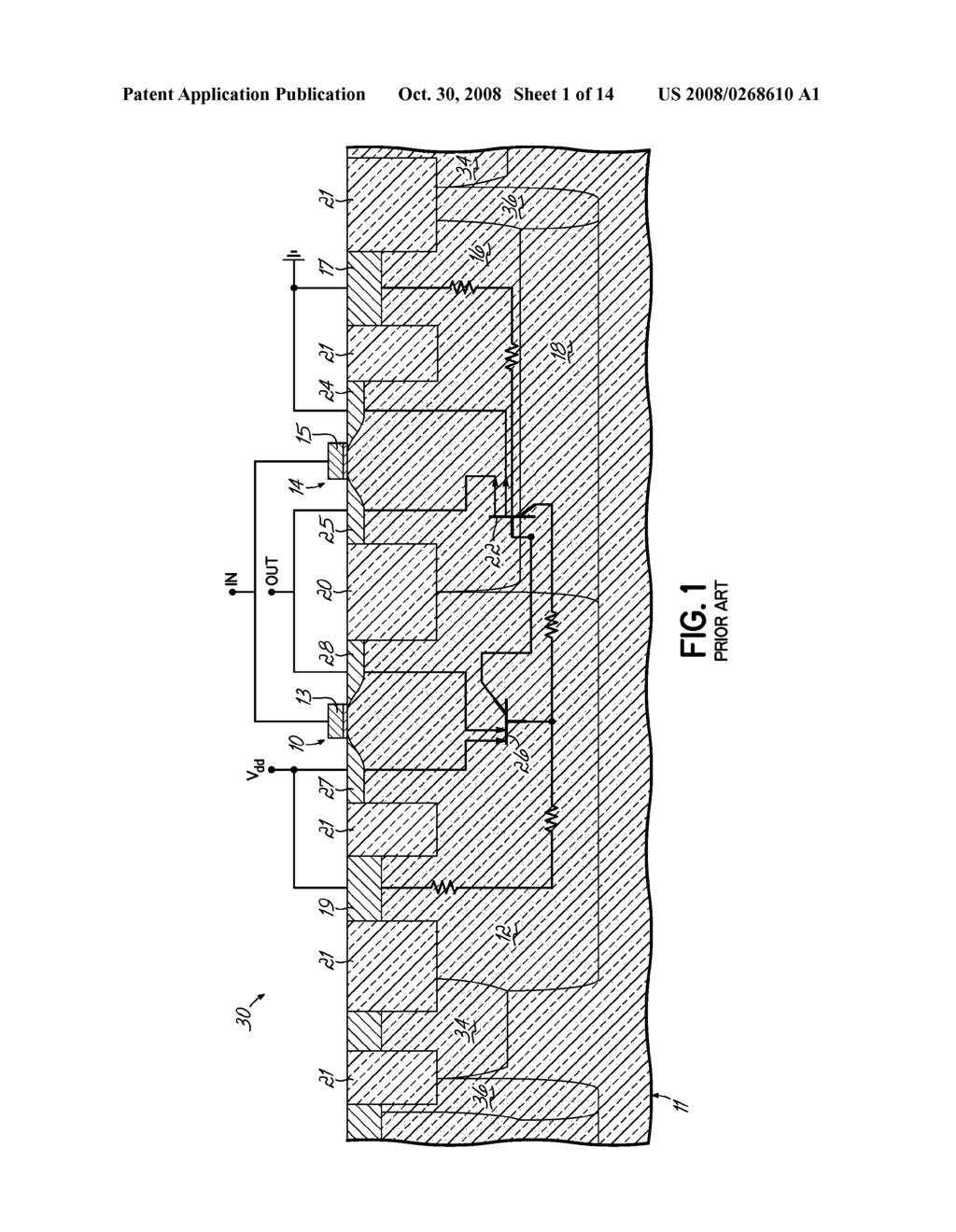 METHODS AND SEMICONDUCTOR STRUCTURES FOR LATCH-UP SUPPRESSION USING A CONDUCTIVE REGION - diagram, schematic, and image 02