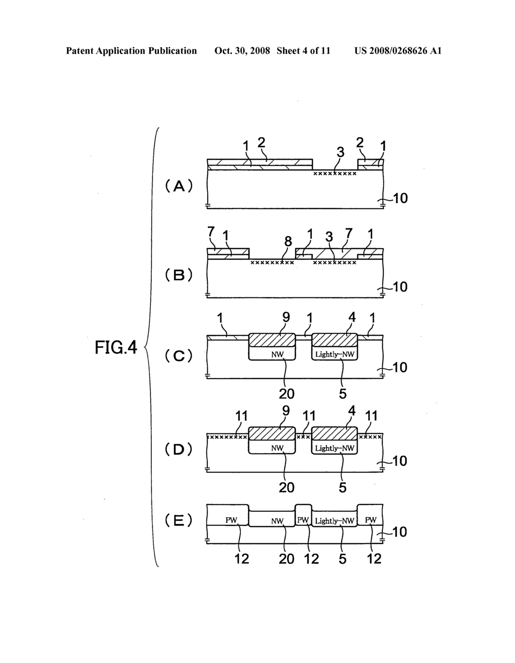 Semiconductor device having a plurality of kinds of wells and manufacturing method thereof - diagram, schematic, and image 05