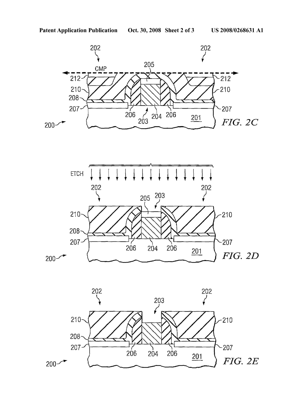 Method of Forming a Silicided Gate Utilizing a CMP Stack - diagram, schematic, and image 03