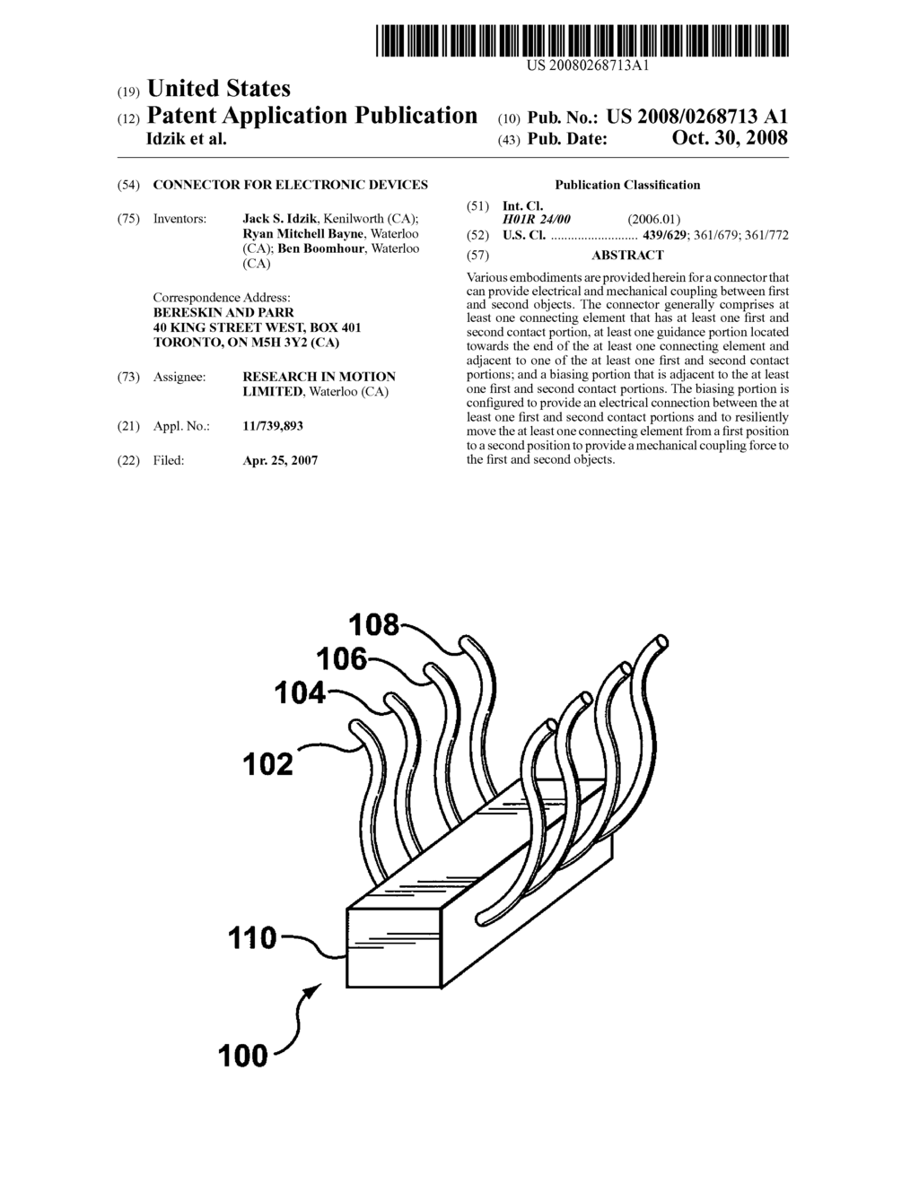 CONNECTOR FOR ELECTRONIC DEVICES - diagram, schematic, and image 01