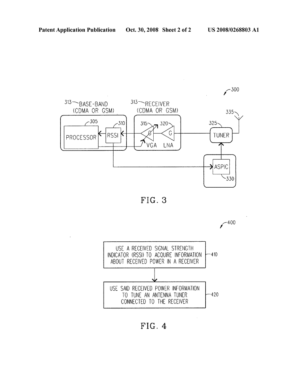 Techniques for antenna retuning utilizing receive power information - diagram, schematic, and image 03