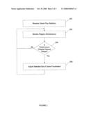 METHOD AND APPARATUS FOR ADJUSTMENT OF GAME PARAMETERS BASED ON MEASUREMENT OF USER PERFORMANCE diagram and image