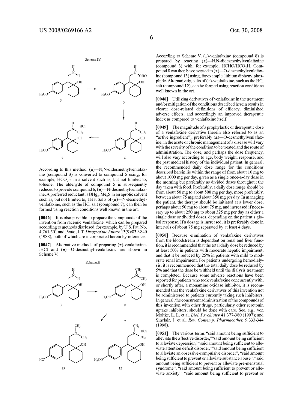 DERIVATIVES OF VENLAFAXINE AND METHODS OF PREPARING AND USING THE SAME - diagram, schematic, and image 07