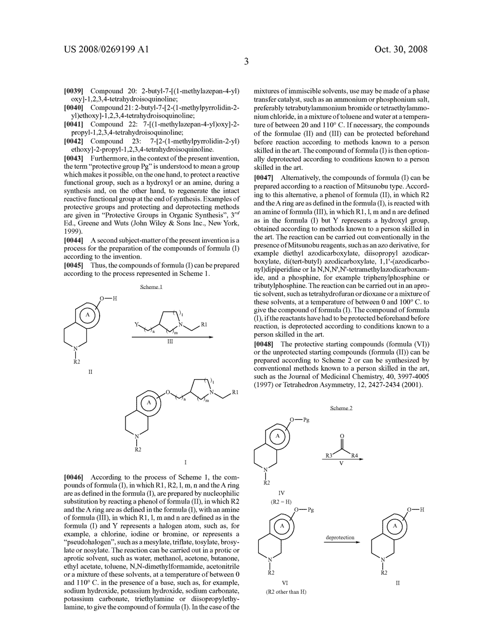 ISOQUINOLINE AND BENZO[H]ISOQUINOLINE DERIVATIVES, PREPARATION AND THERAPEUTIC USE THEREOF AS ANTAGONISTS OF THE HISTAMINE H3 RECEPTOR - diagram, schematic, and image 04