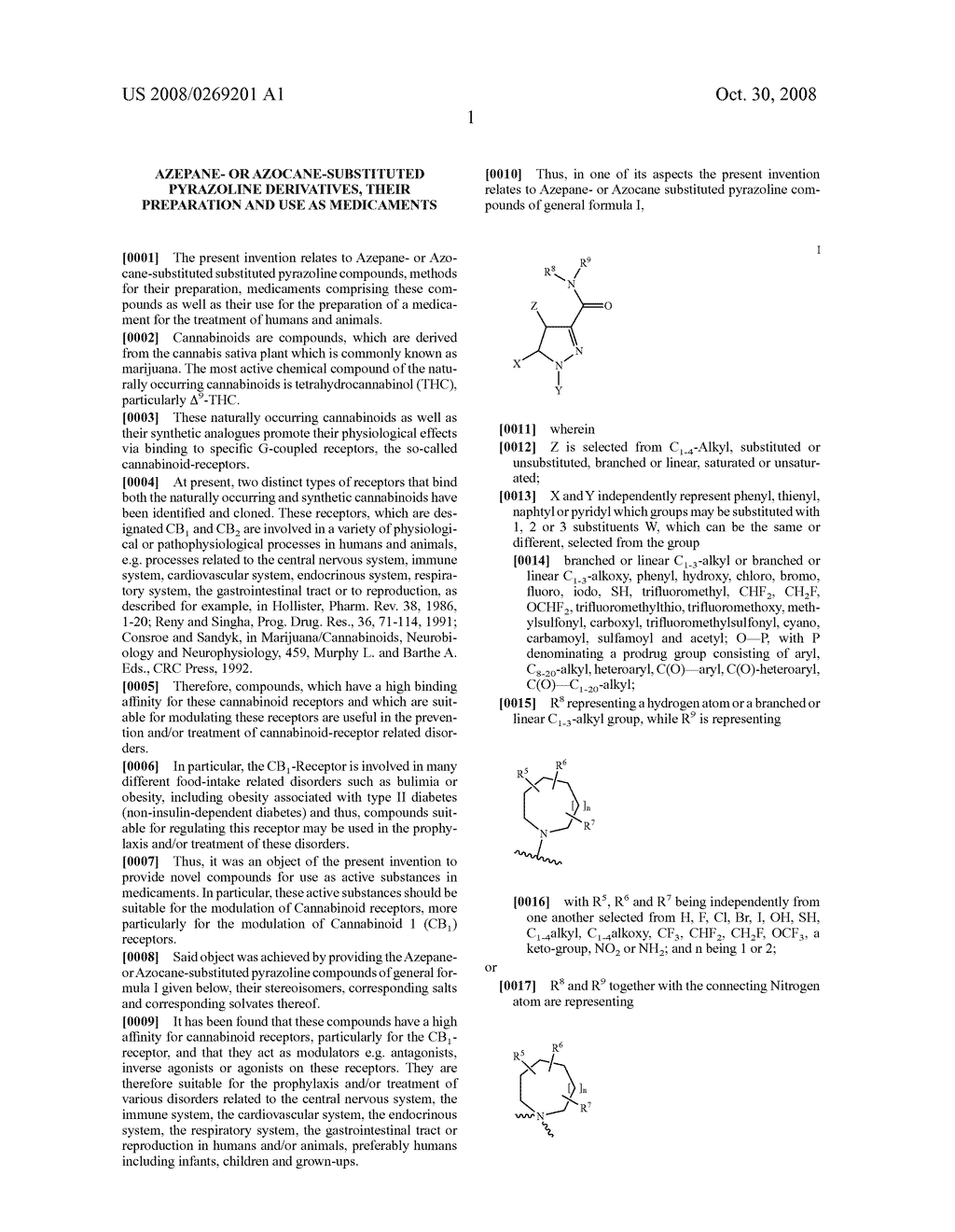 Azepane- or Azocane-Substituted Pyrazoline Derivatives, Their Preparation and Use as Medicaments - diagram, schematic, and image 02