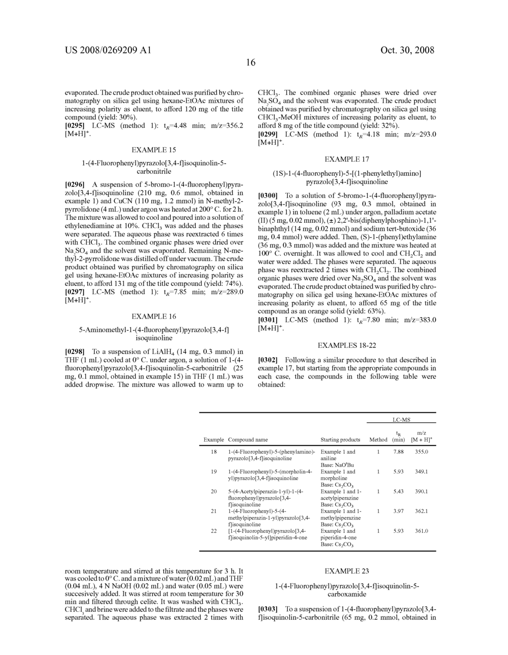 Pyrazoloisoquinoline Derivatives - diagram, schematic, and image 17