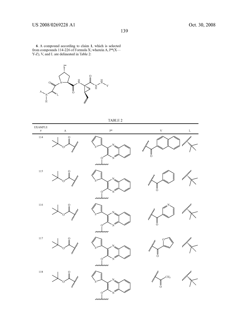 HYDRAZIDE-CONTAINING HEPATITIS C SERINE PROTEASE INHIBITORS - diagram, schematic, and image 140