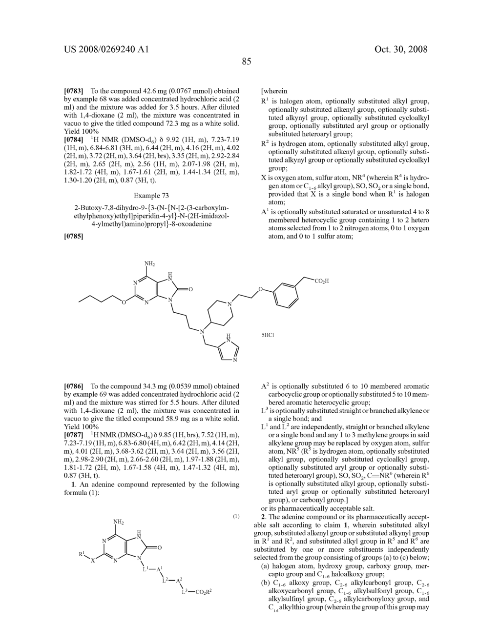 Novel Adenine Compound - diagram, schematic, and image 86