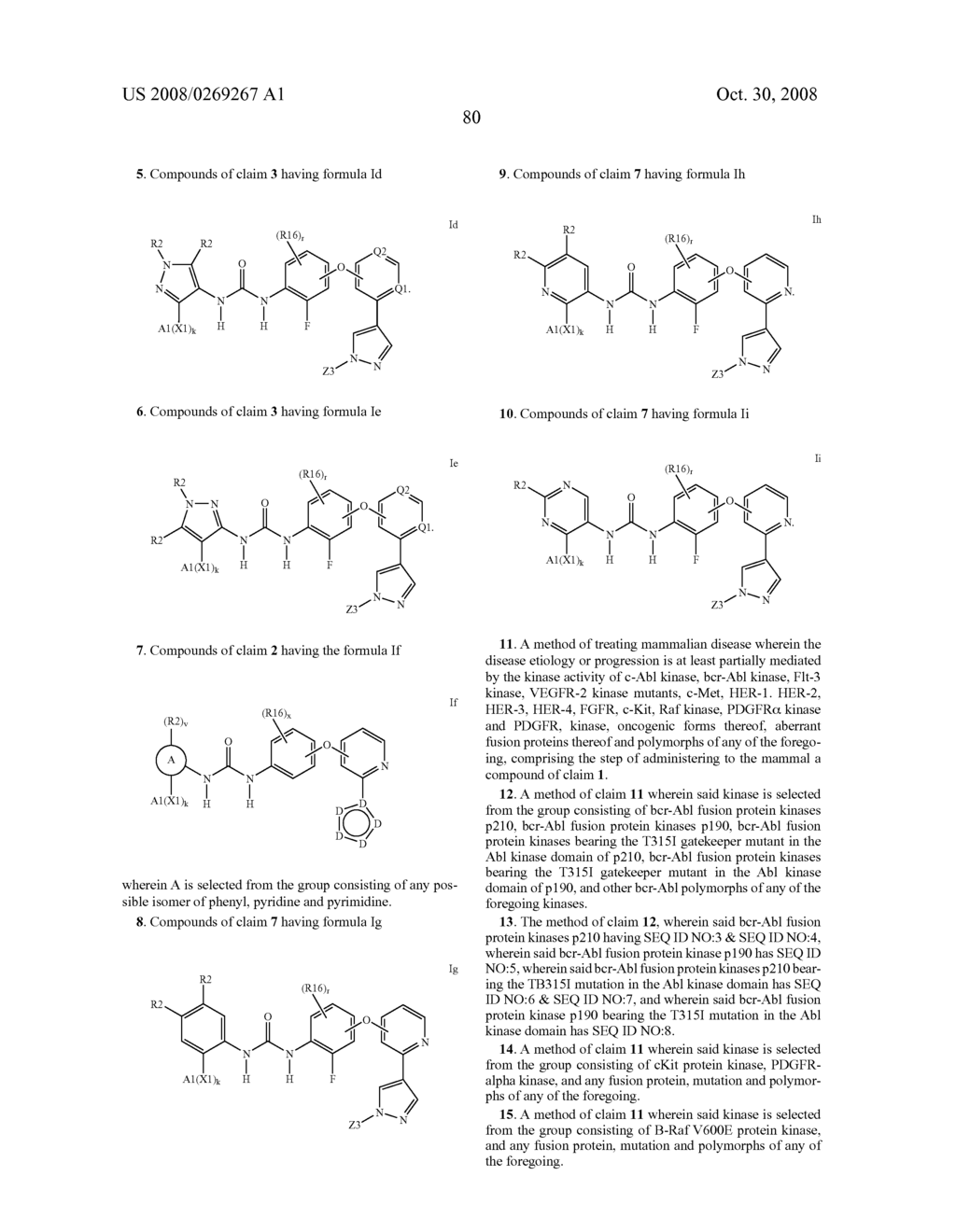 KINASE INHIBITORS USEFUL FOR THE TREATMENT OF MYLEOPROLIFIC DISEASES AND OTHER PROLIFERATIVE DISEASES - diagram, schematic, and image 81