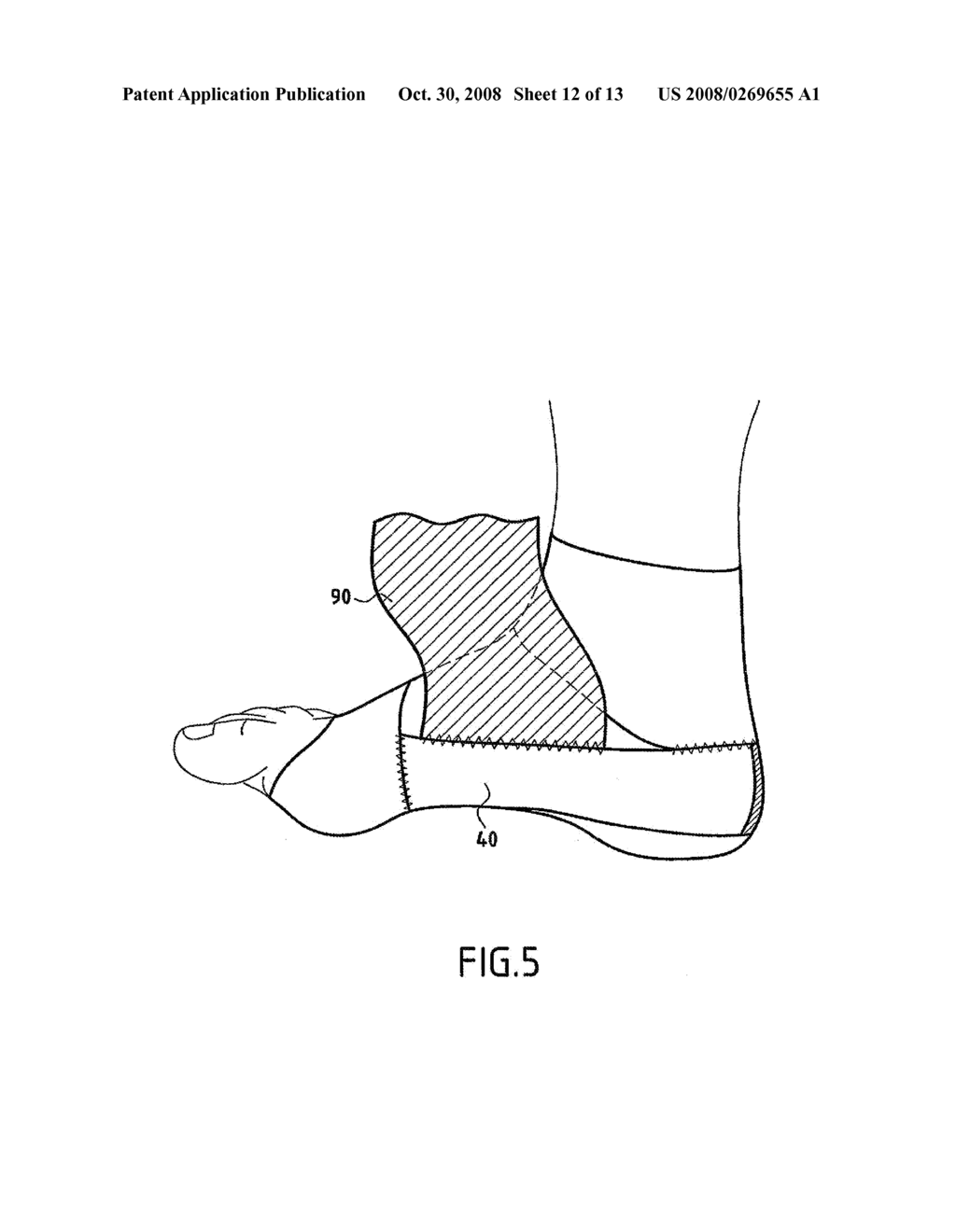 Removable Flexible Orthosis for Middle Foot Damage - diagram, schematic, and image 13