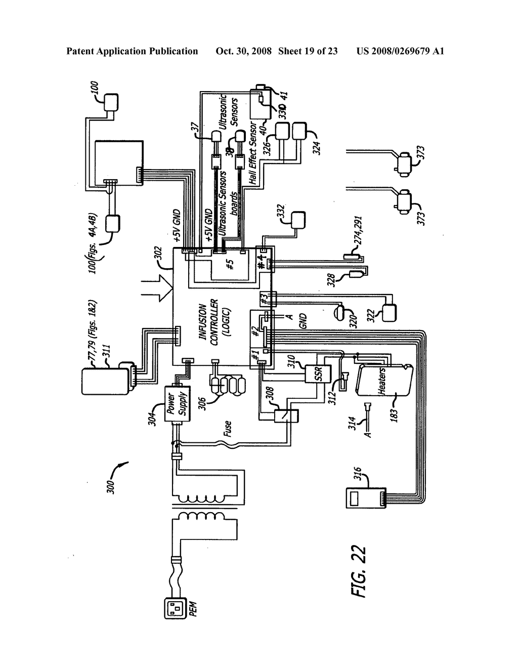 Bubble trap for high flow rate infusion - diagram, schematic, and image 20