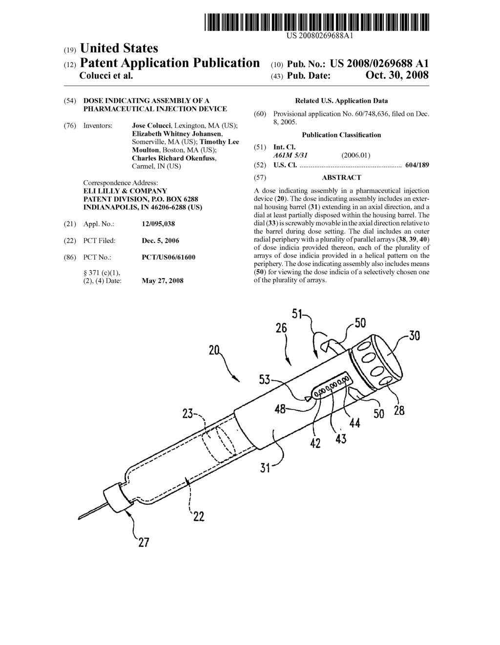 Dose Indicating Assembly of a Pharmaceutical Injection Device - diagram, schematic, and image 01