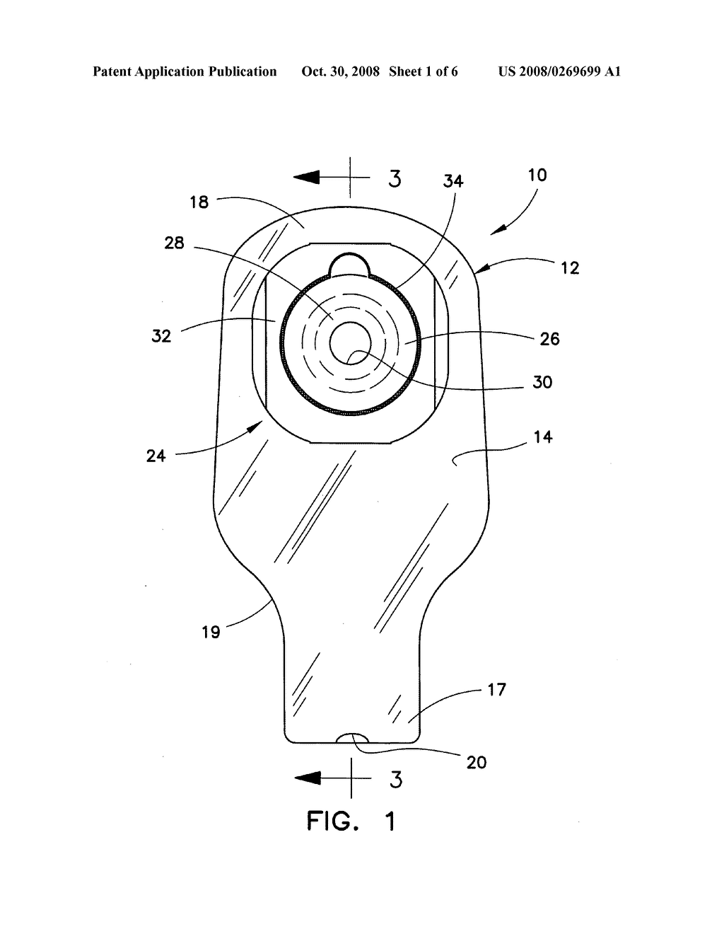 Ostomy pouch - diagram, schematic, and image 02