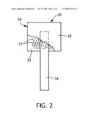 Absorbent article featuring leakage warning diagram and image