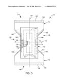 Absorbent article featuring leakage warning diagram and image