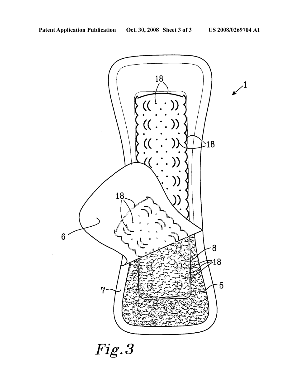 Absorbent Articles and Laminates Containing a Bonding Pattern - diagram, schematic, and image 04