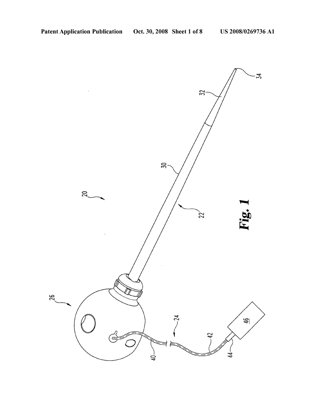 Autoclaveable handle with stripping mechanism to attach a disposable connecting cable - diagram, schematic, and image 02
