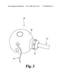 Autoclaveable handle with stripping mechanism to attach a disposable connecting cable diagram and image