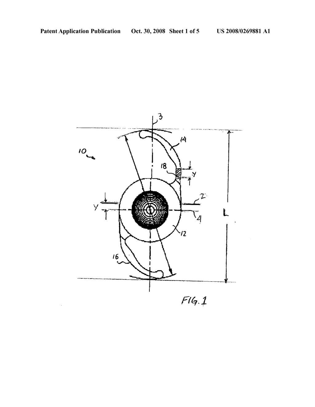 Intraocular Lens with Asymmetric Haptics - diagram, schematic, and image 02