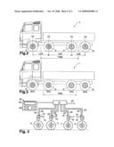 System and Method for Controlling the Axle Load Split Ratio on a Vehicle With Two Front Axles diagram and image