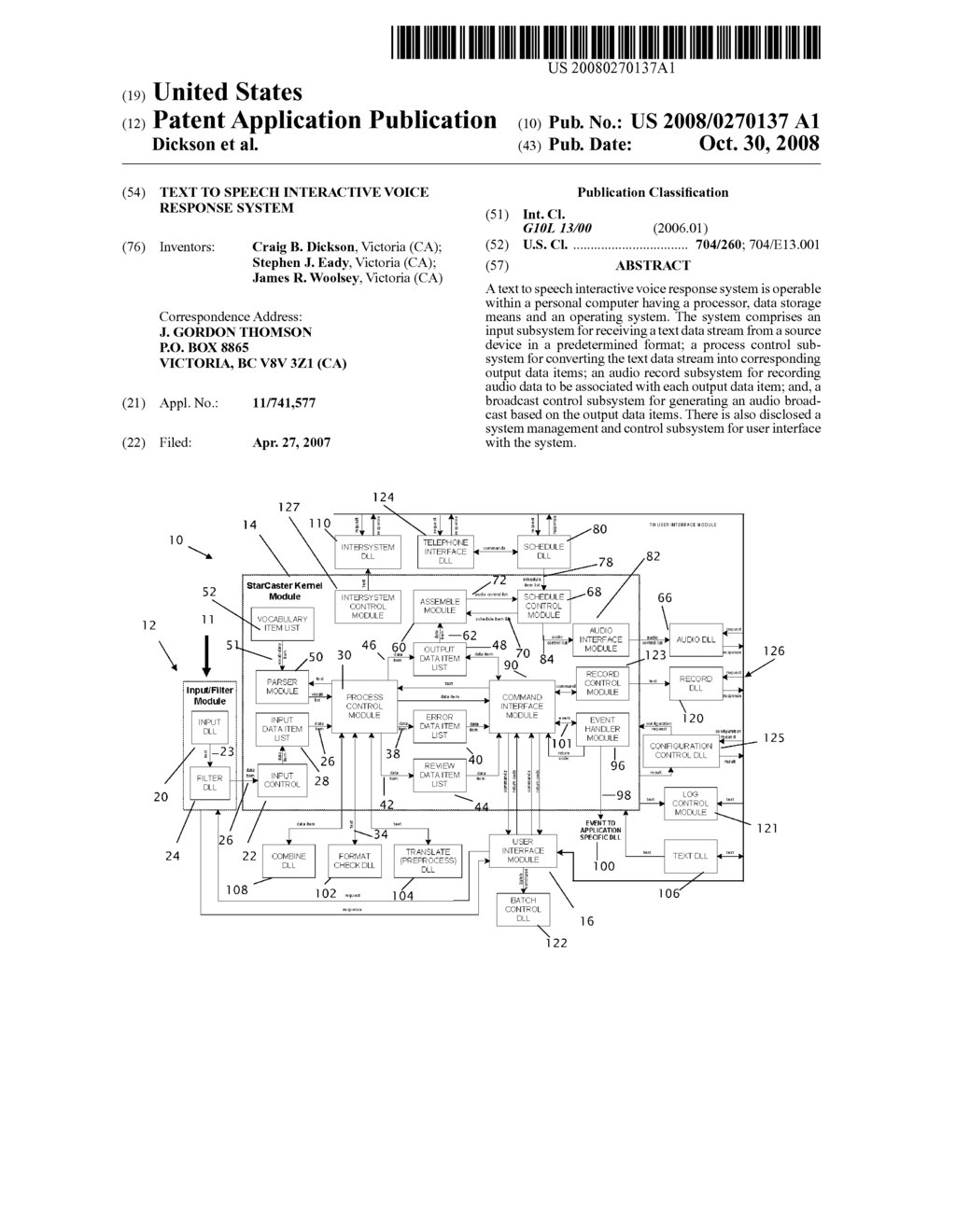 TEXT TO SPEECH INTERACTIVE VOICE RESPONSE SYSTEM - diagram, schematic, and image 01