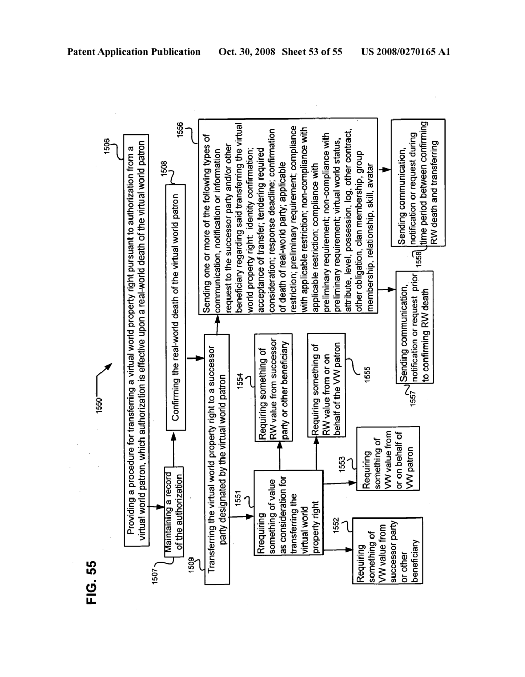 Virtual world property disposition after real-world occurrence - diagram, schematic, and image 54