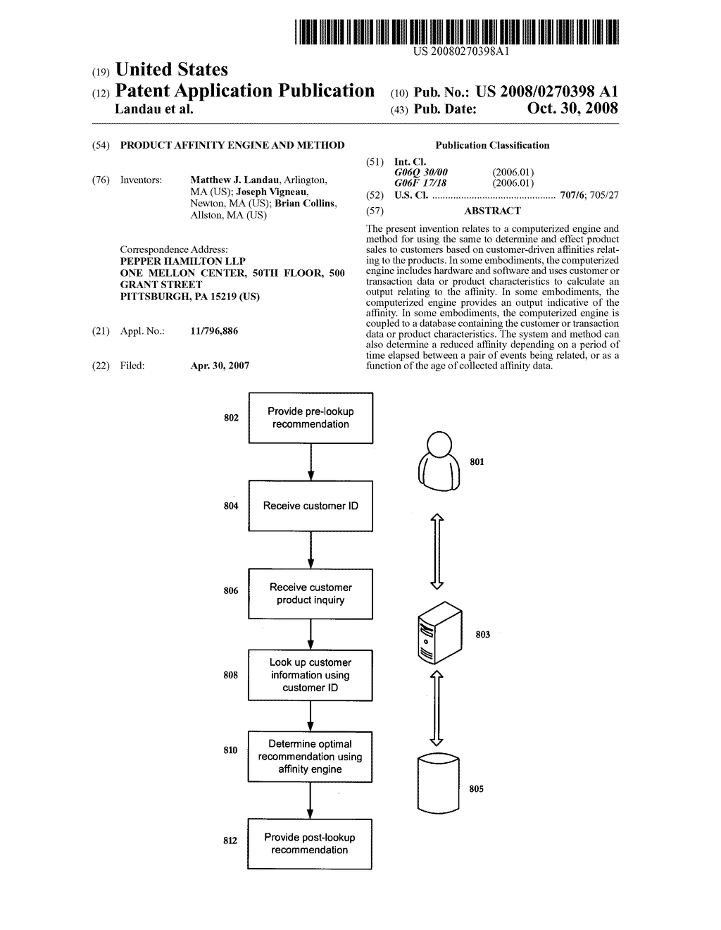 Product affinity engine and method - diagram, schematic, and image 01