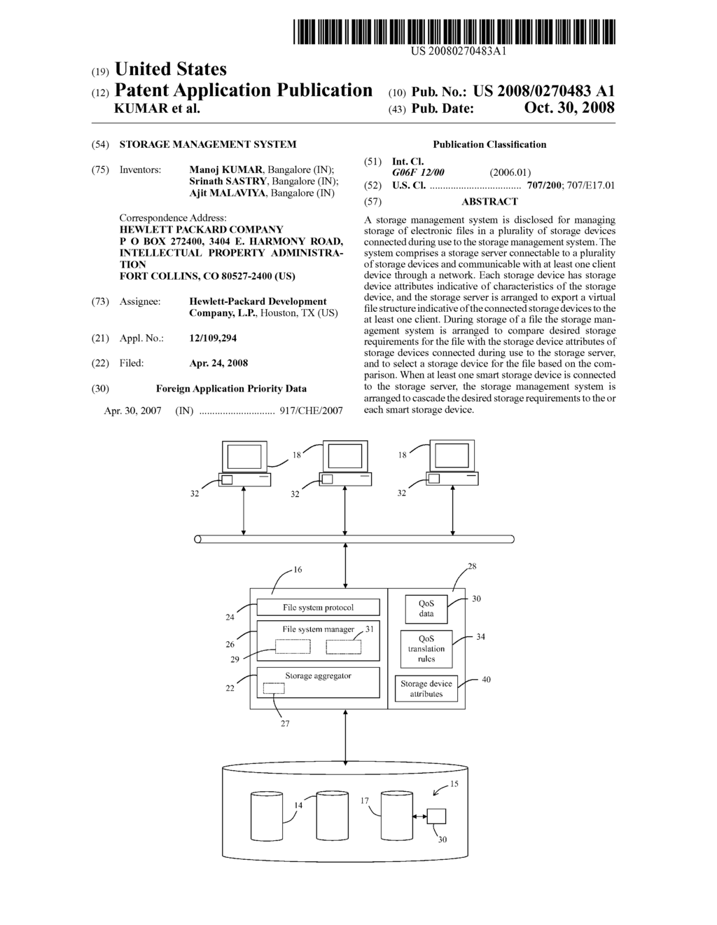 Storage Management System - diagram, schematic, and image 01