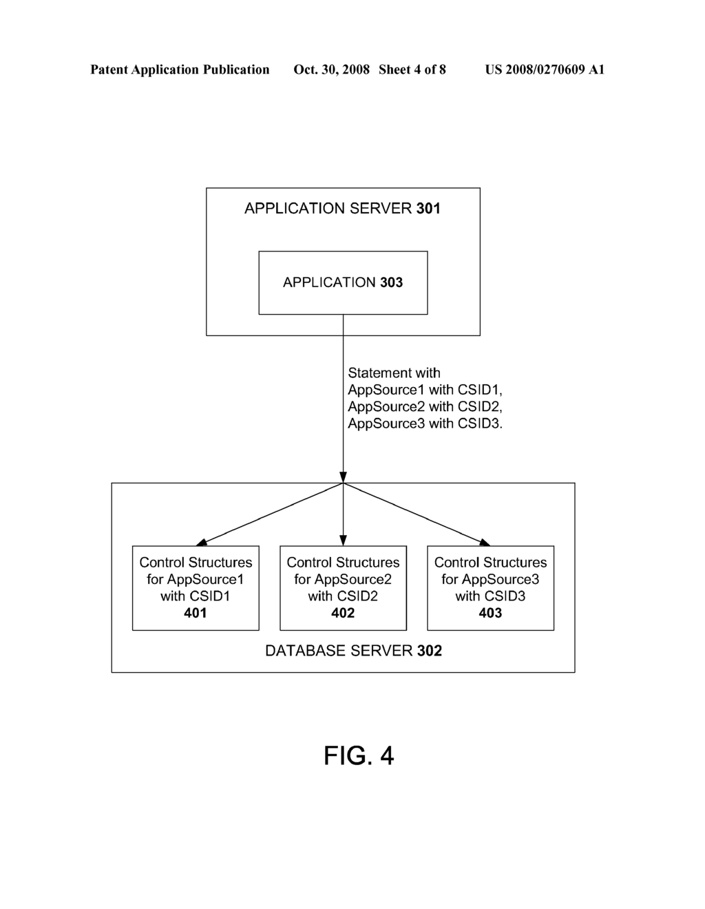 COMPUTER-READABLE MEDIUM TO MULTIPLEX MULTIPLE APPLICATION SERVER REQUESTS OVER A SINGLE DATABASE CONNECTION - diagram, schematic, and image 05