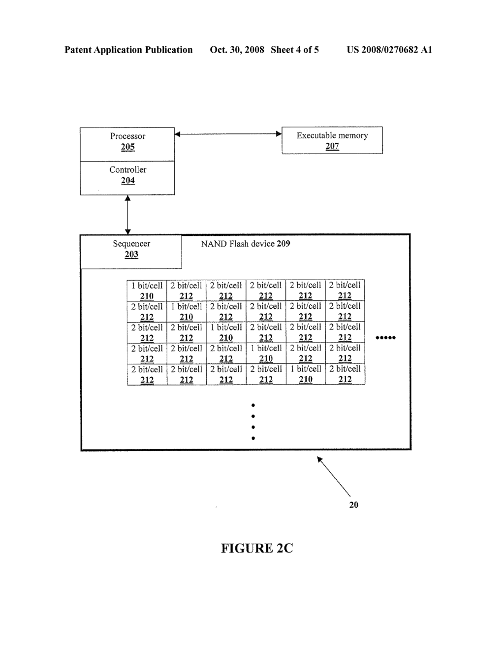 METHOD FOR USING A MULTI-BIT CELL FLASH DEVICE IN A SYSTEM NOT DESIGNED FOR THE DEVICE - diagram, schematic, and image 05