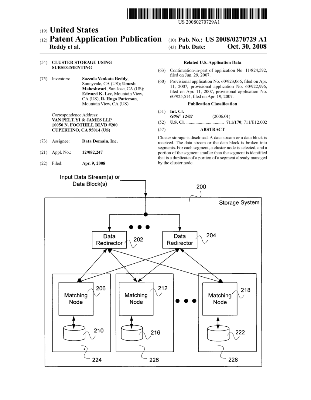 Cluster storage using subsegmenting - diagram, schematic, and image 01