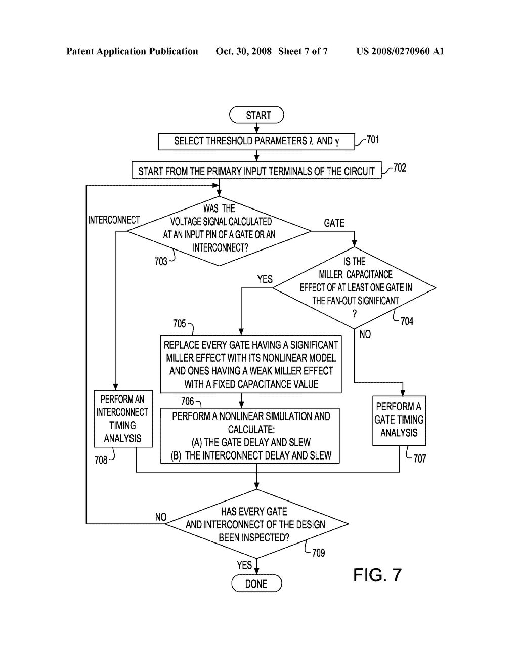 METHOD FOR INCORPORATING MILLER CAPACITANCE EFFECTS IN DIGITAL CIRCUITS FOR AN ACCURATE TIMING ANALYSIS - diagram, schematic, and image 08