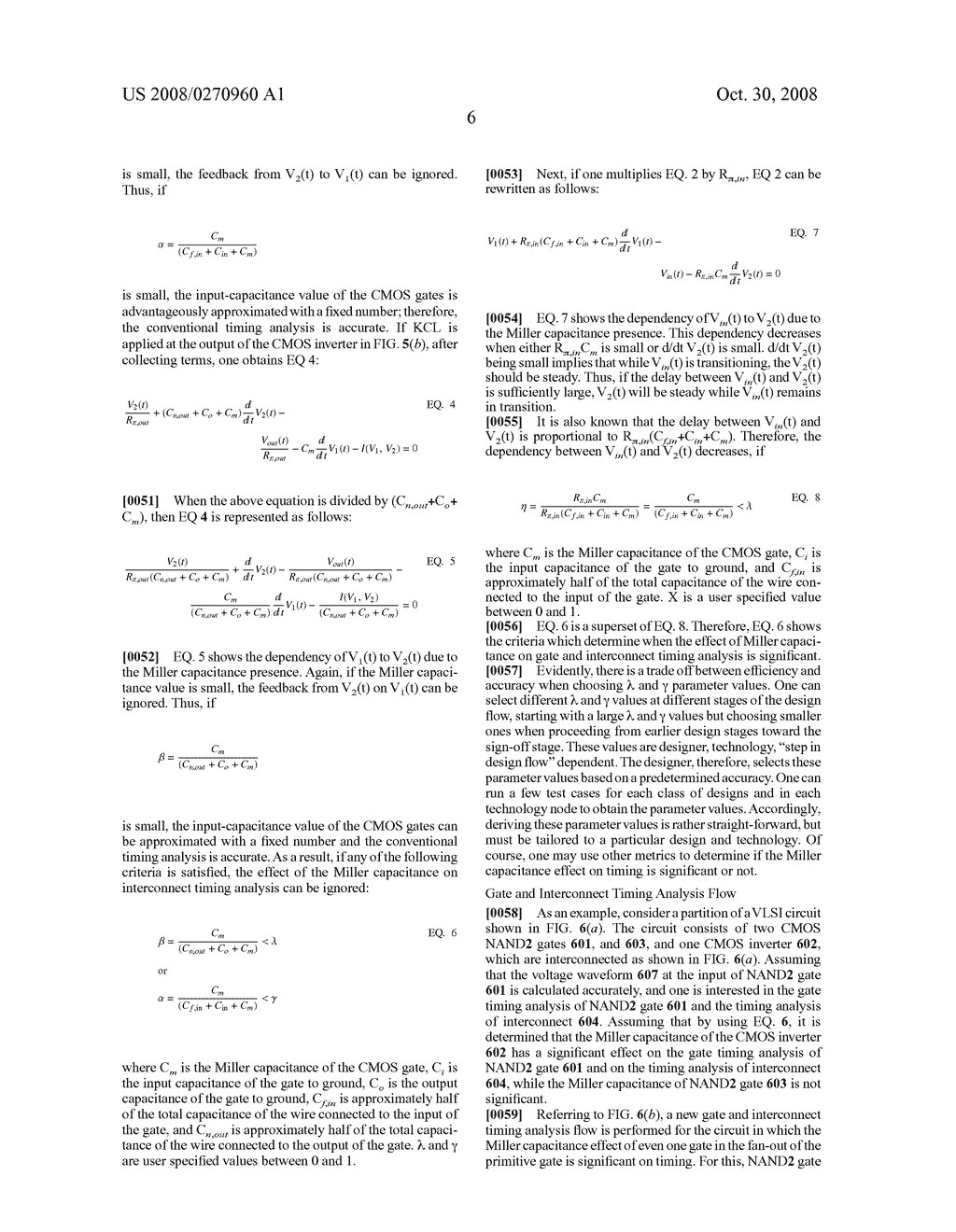 METHOD FOR INCORPORATING MILLER CAPACITANCE EFFECTS IN DIGITAL CIRCUITS FOR AN ACCURATE TIMING ANALYSIS - diagram, schematic, and image 14