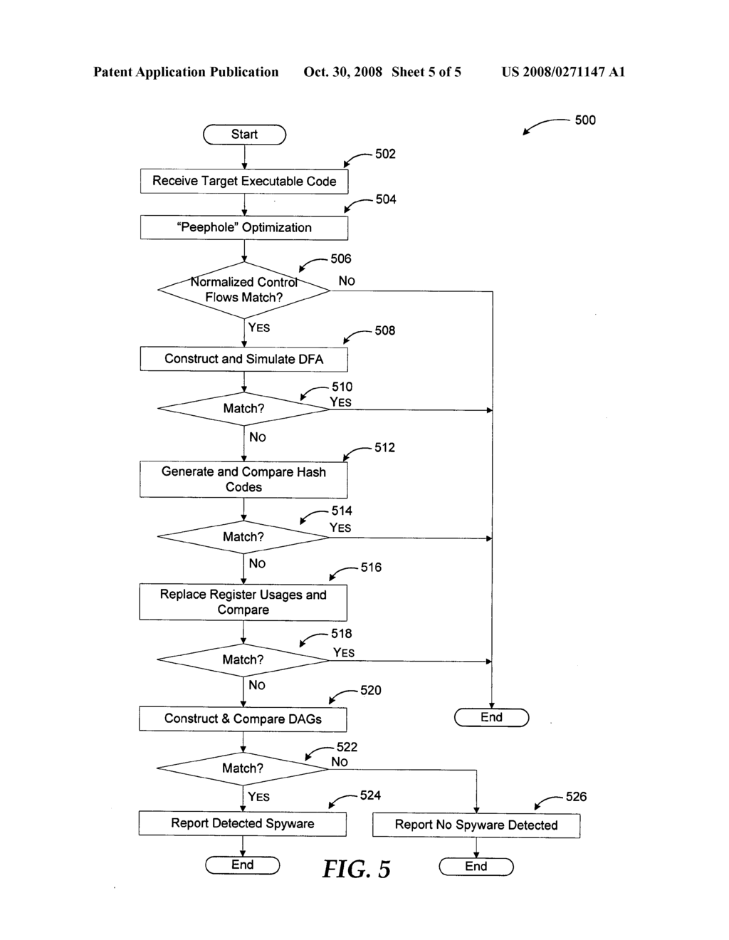 Pattern matching for spyware detection - diagram, schematic, and image 06