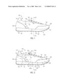 Article of Footwear Having a Worn Appearance and Method of Making Same diagram and image