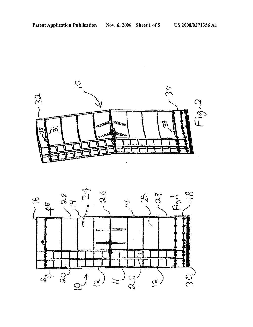 Higher Efficiency Pelagic Trawl Door Construction Employing Universally Available Materials and Method - diagram, schematic, and image 02