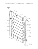 Louvered shutters with side-mounted tilt control diagram and image