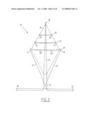 High-Tension Tower, Power Transporting System, Power Transporting Method and Assembling Method diagram and image