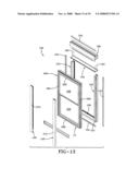 Frame assembly for the opening of a structure diagram and image