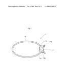 Tie, tie assembly, and tie attachment device diagram and image