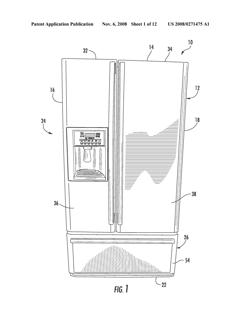 REFRIGERATOR HAVING COMPARTMENT CAPABLE OF CONVERTING BETWEEN REFRIGERATION AND FREEZING TEMPERATURES - diagram, schematic, and image 02