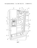 REFRIGERATOR HAVING COMPARTMENT CAPABLE OF CONVERTING BETWEEN REFRIGERATION AND FREEZING TEMPERATURES diagram and image