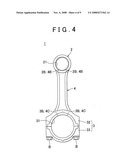 Connecting rod for internal combustion engine and method of manufacturing the connecting rod diagram and image
